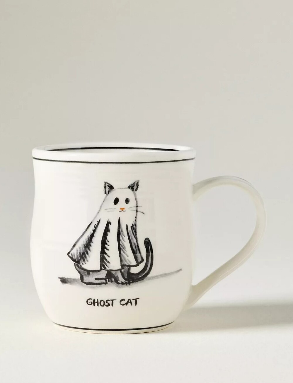 Anthropologie Molly Hatch Stoneware Halloween Cat Mug - Picture 2 of 3
